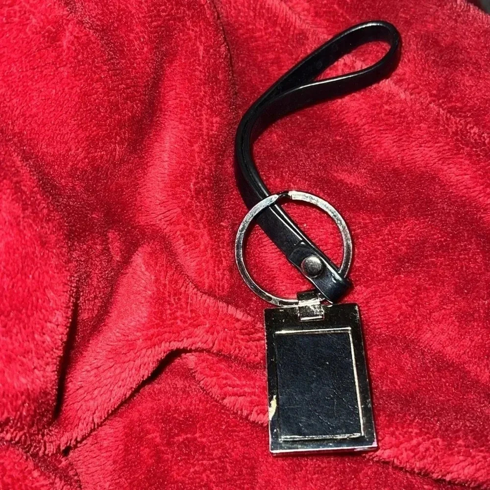 Giani  Bernini Silver Black Leather key ring - Picture 5 of 10